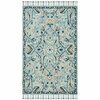 Safavieh 6 x 6 ft. Bohemian Blossom Hand Tufted Area RugBlue & Ivory BLM457M-6SQ